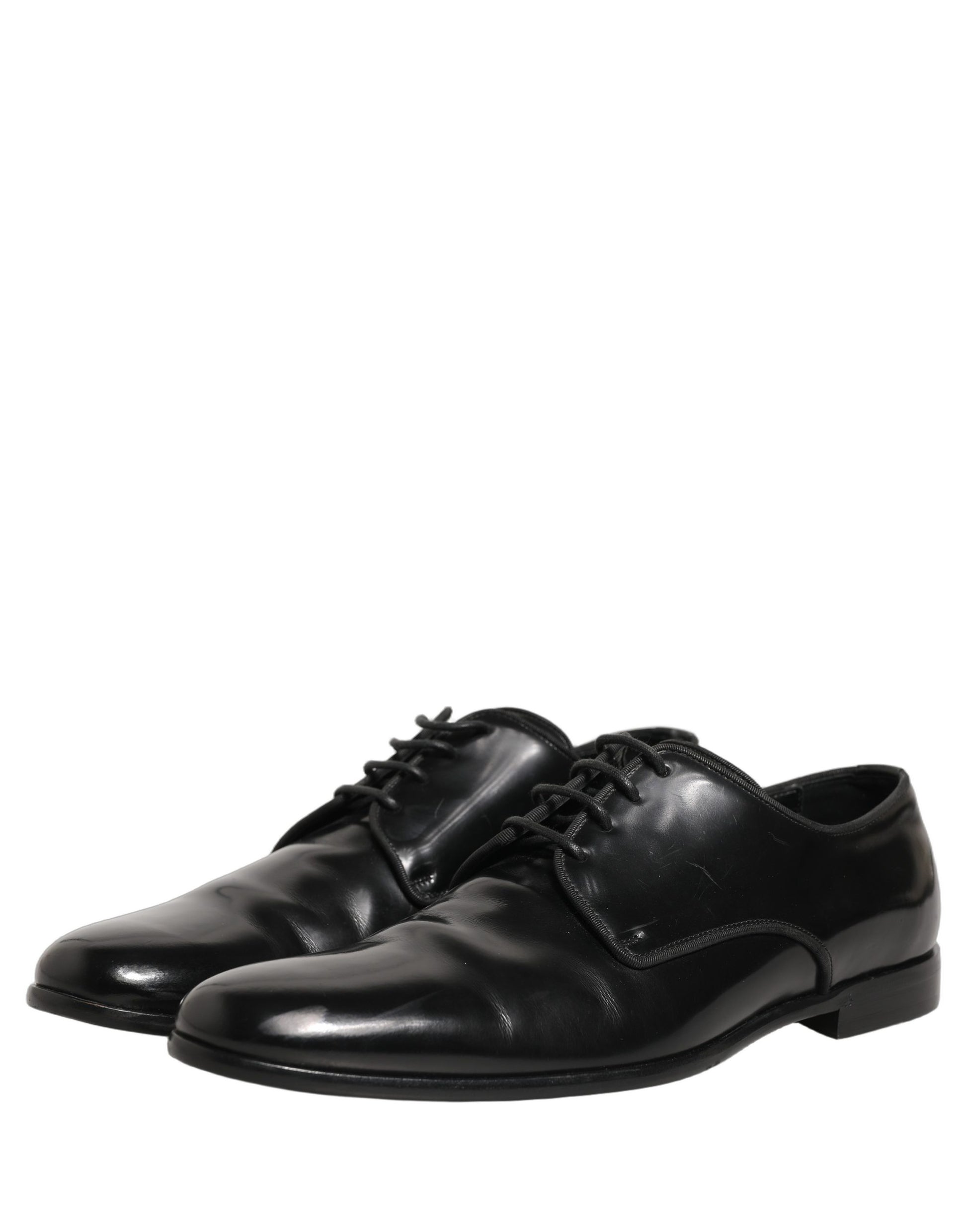 Black Leather Men Derby Dress Formal Shoes