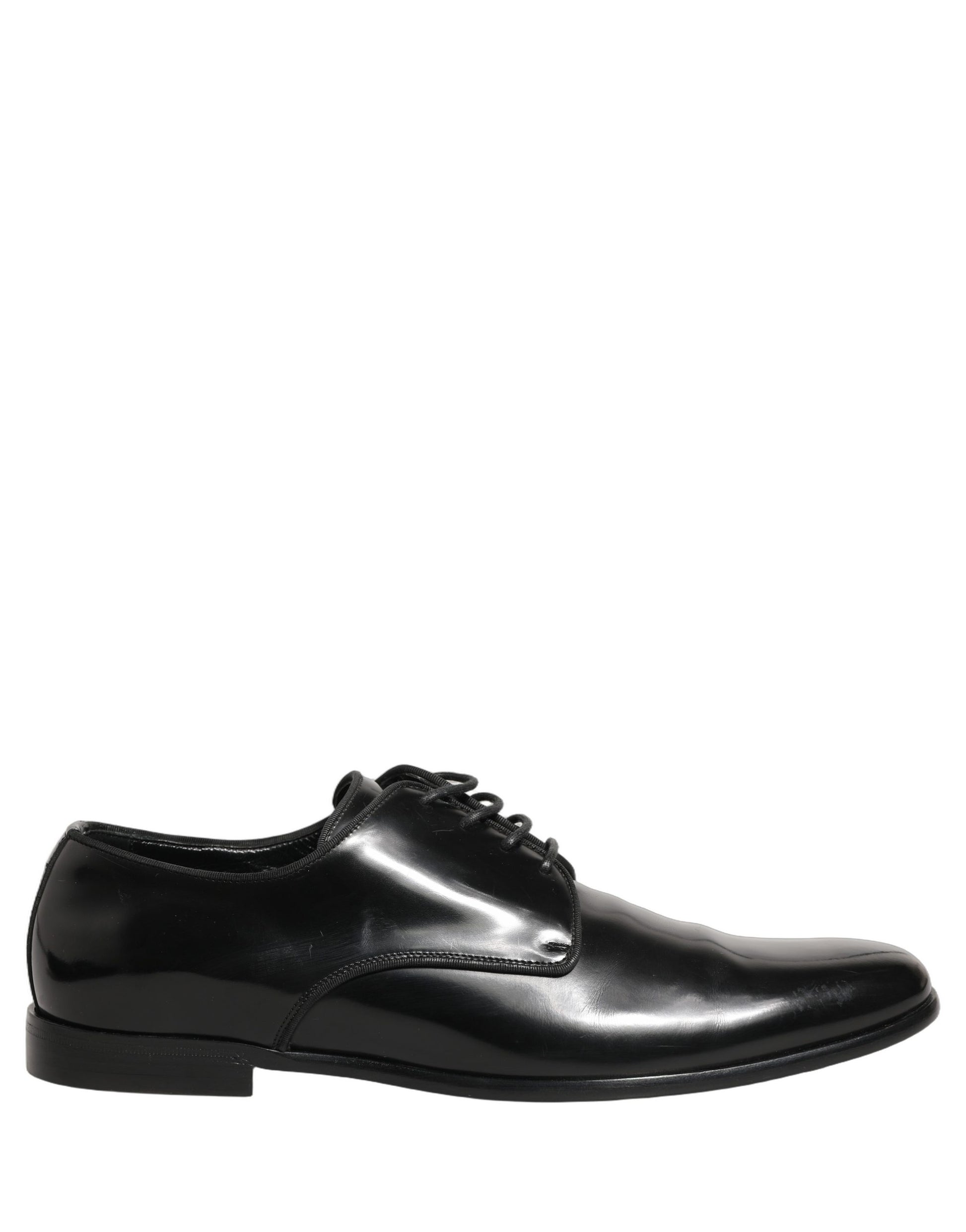 Black Leather Men Derby Dress Formal Shoes