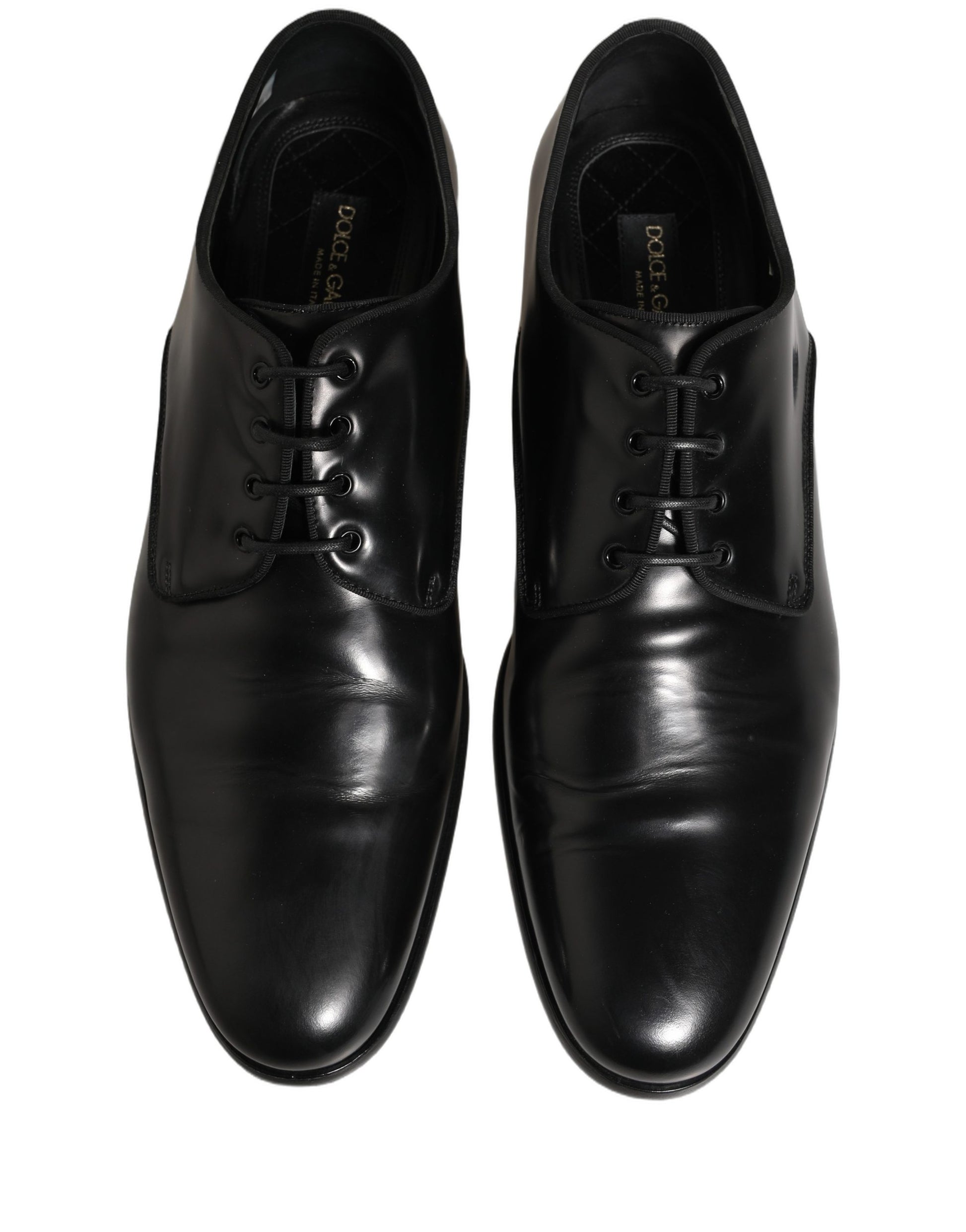 Black Leather Men Derby Dress Formal Shoes