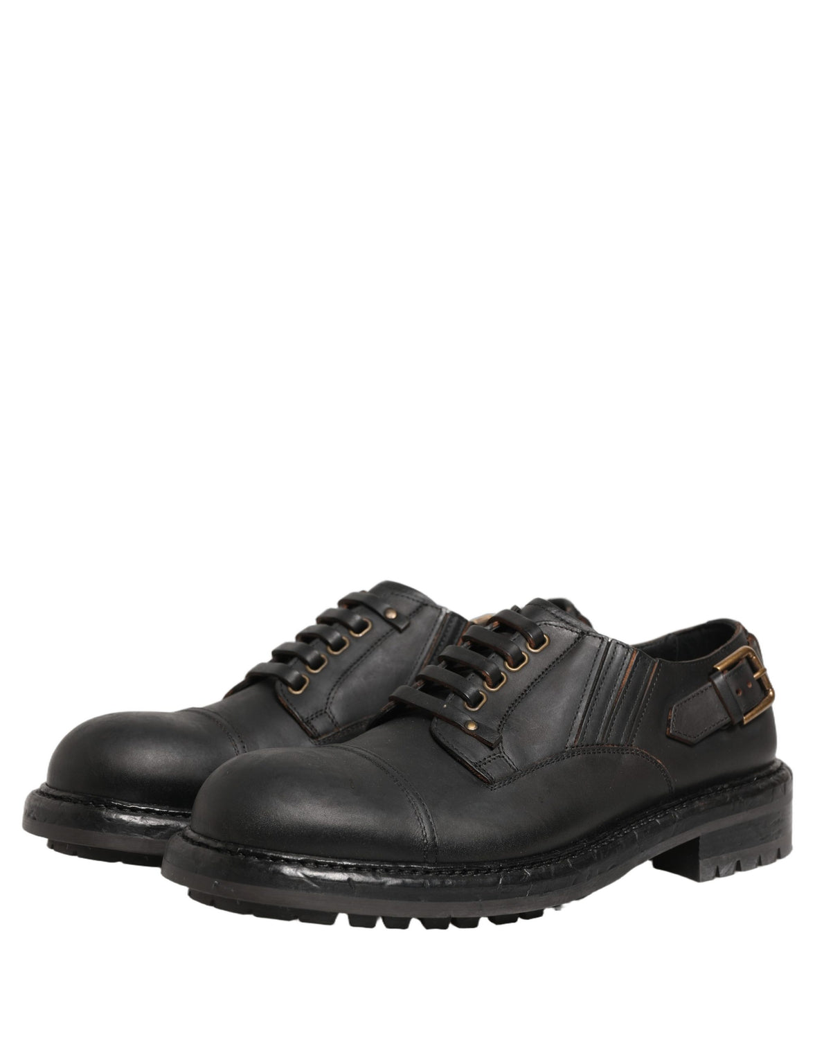Dress Black Leather Lace Up Derby Men Shoes