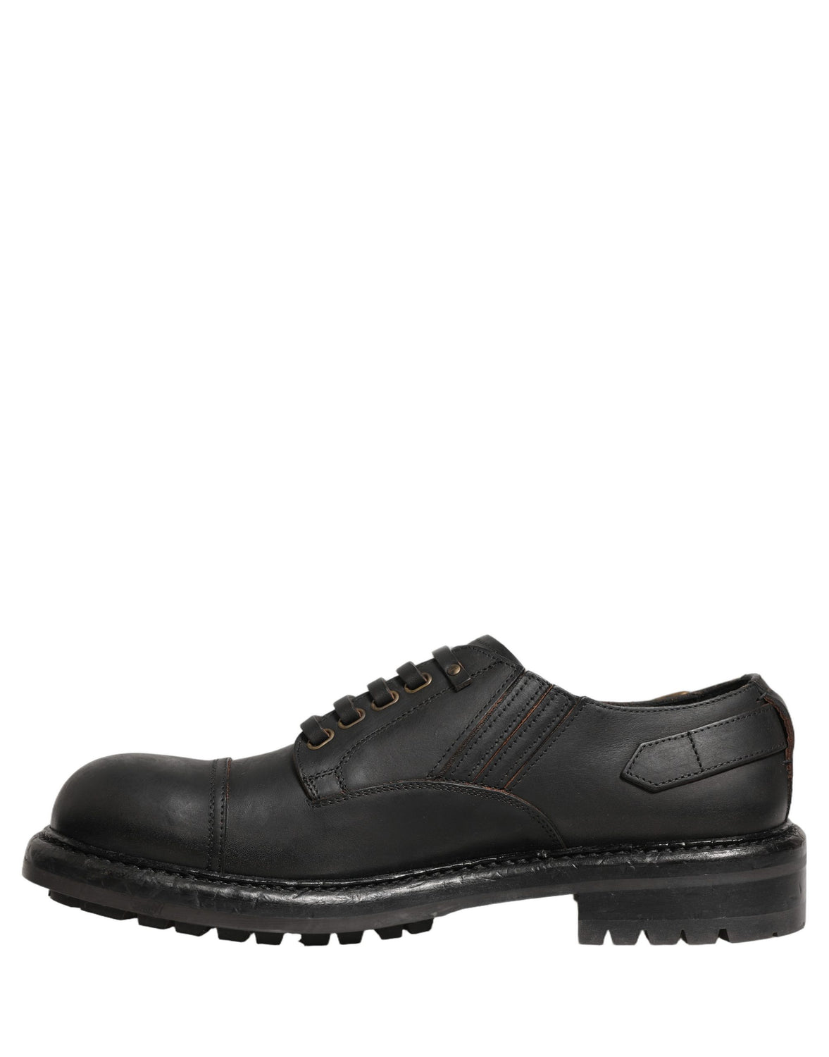 Dress Black Leather Lace Up Derby Men Shoes