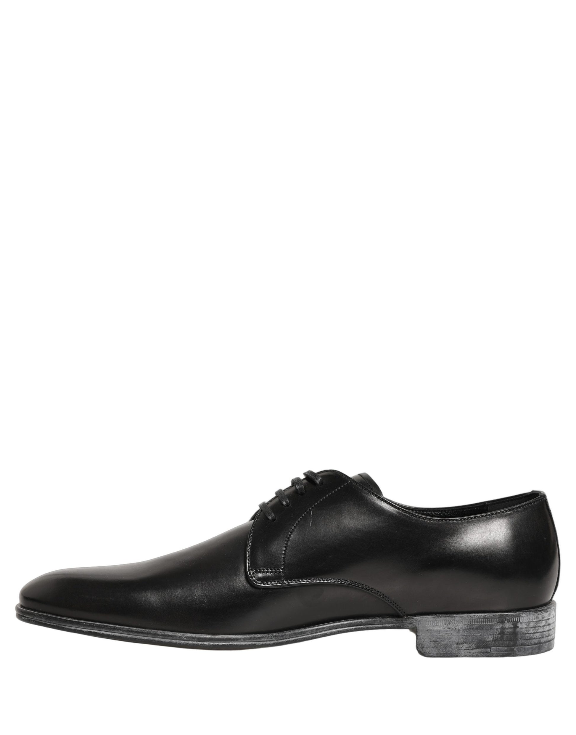 Dress Black Leather Lace Up Derby Men Shoes