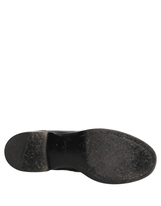 Black Leather Formal Men Dress Loafers Shoes
