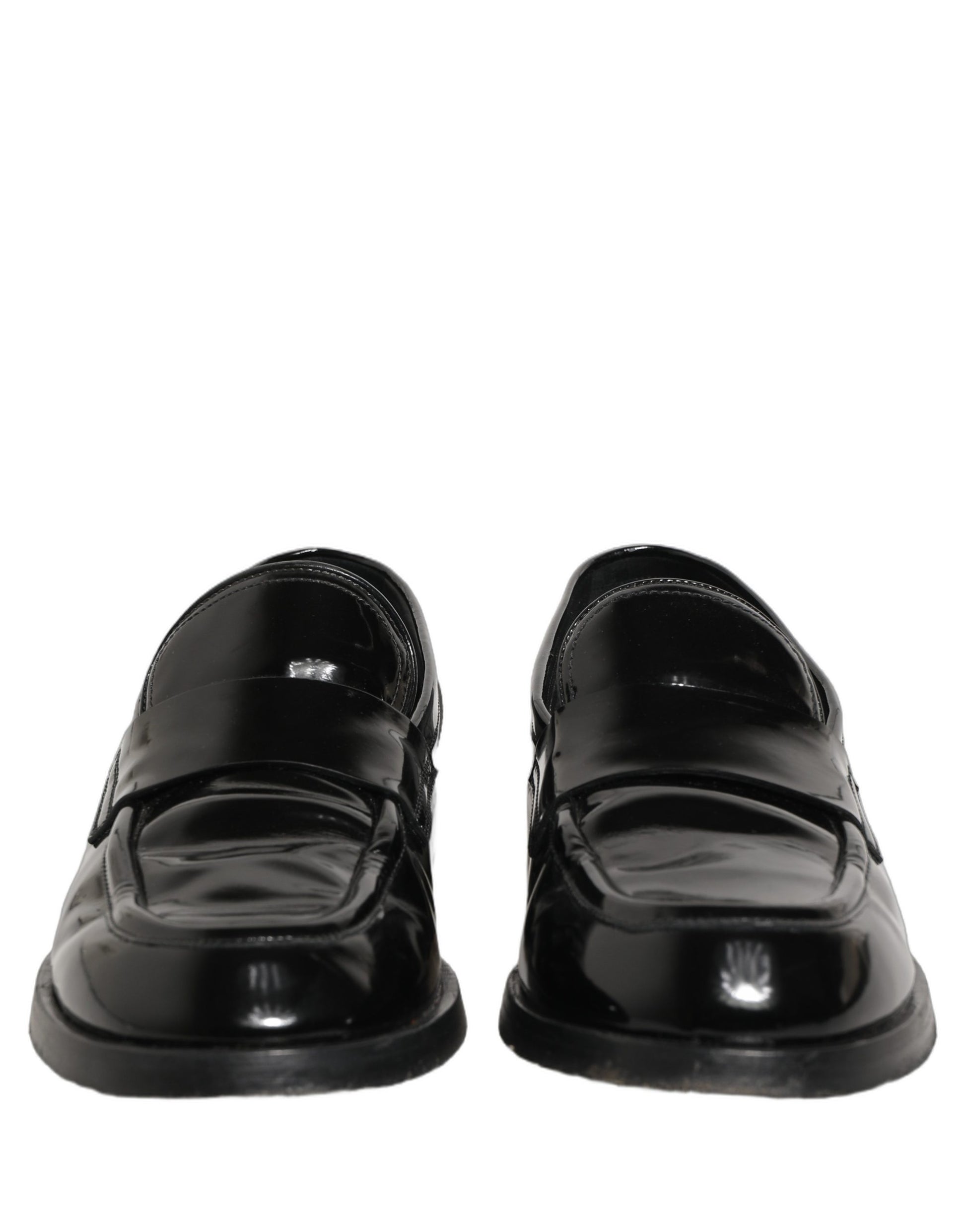Black Leather Formal Men Dress Loafers Shoes