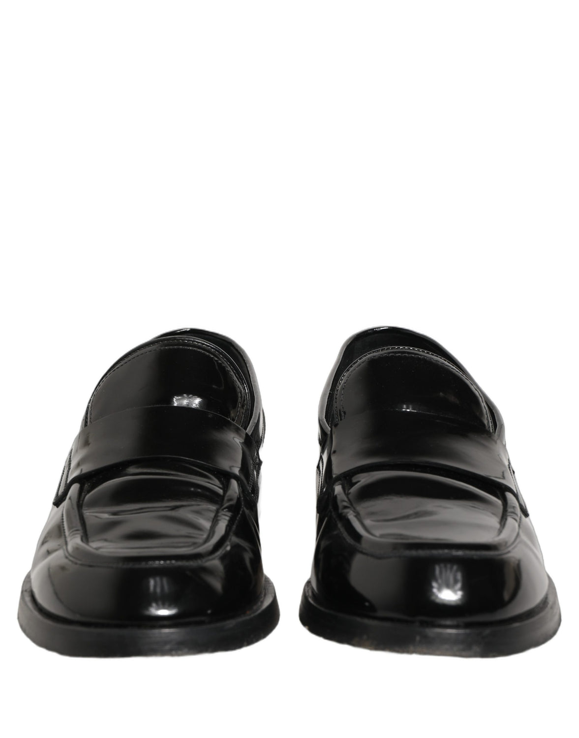 Black Leather Formal Men Dress Loafers Shoes