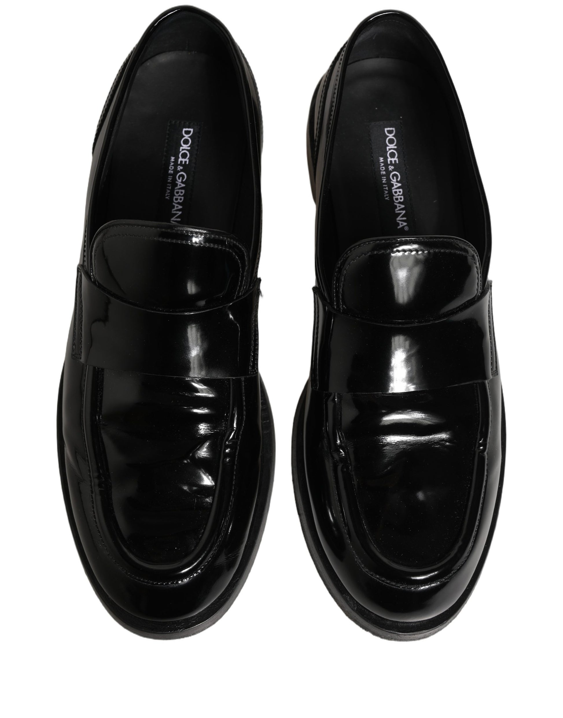 Black Leather Formal Men Dress Loafers Shoes