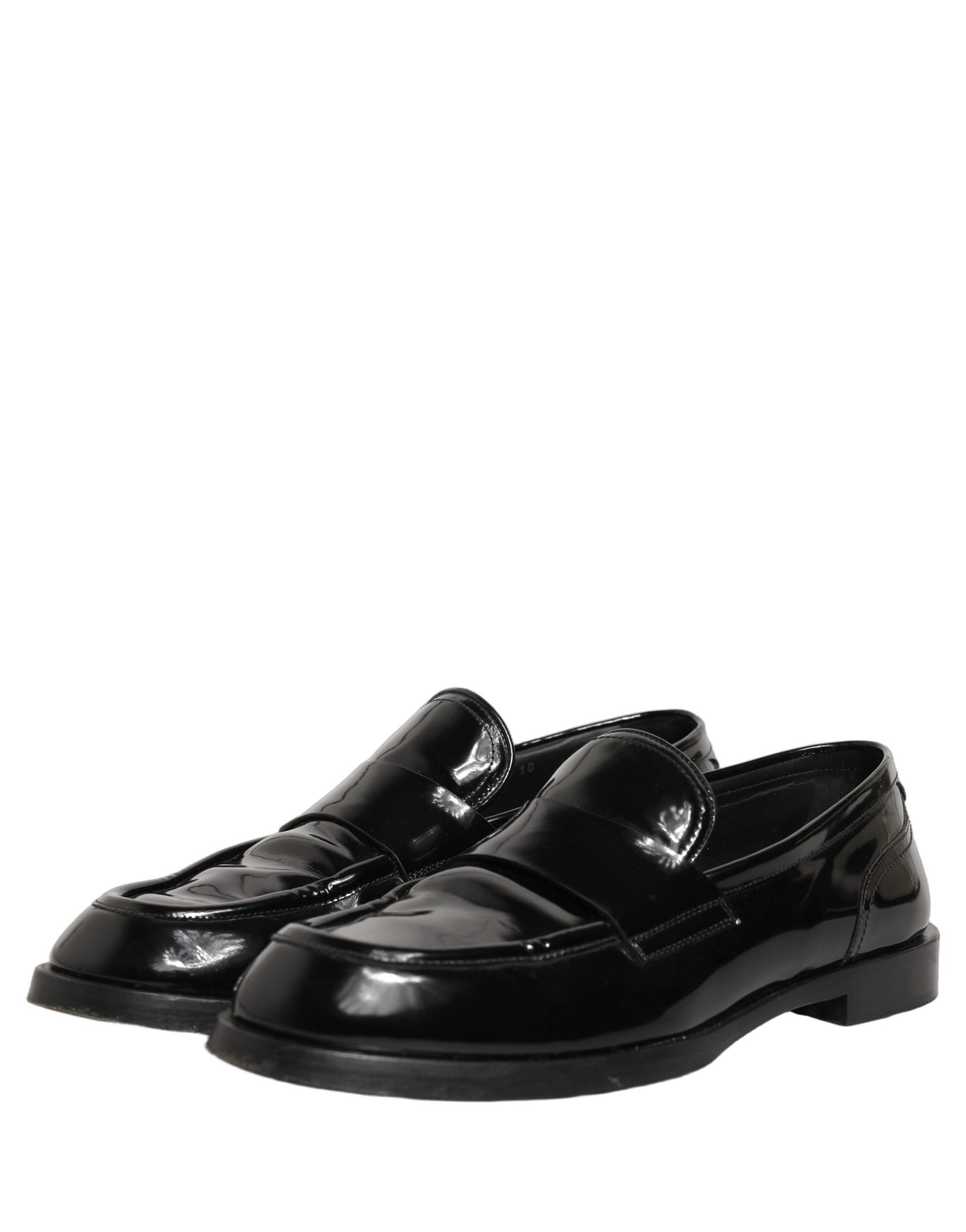 Black Leather Formal Men Dress Loafers Shoes