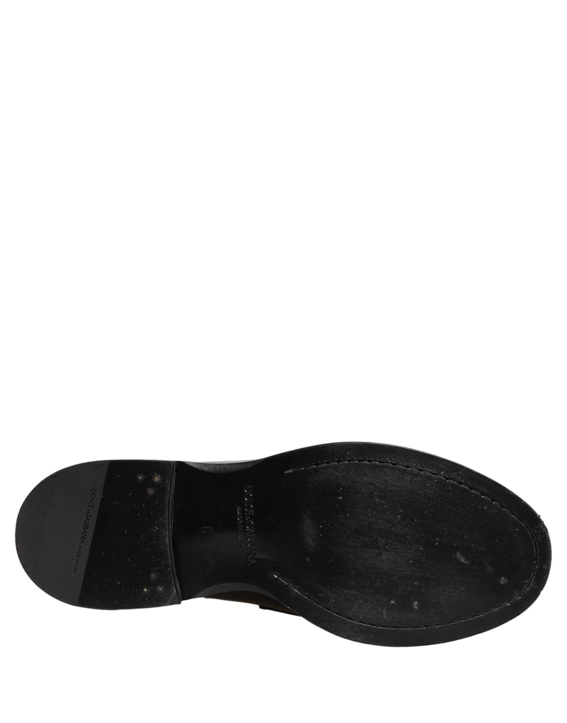 Black Leather Formal Men Dress Loafers Shoes