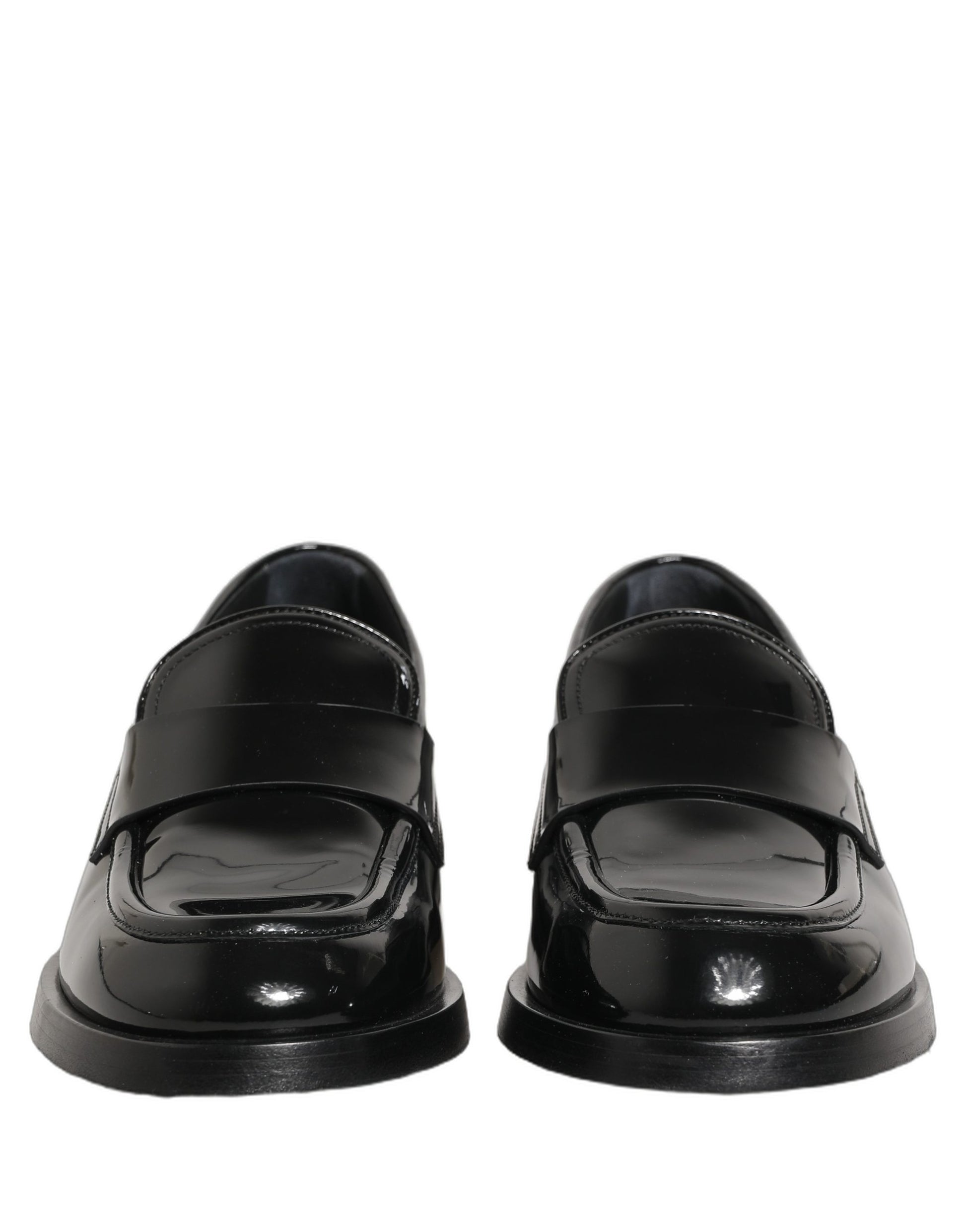 Black Leather Formal Men Dress Loafers Shoes