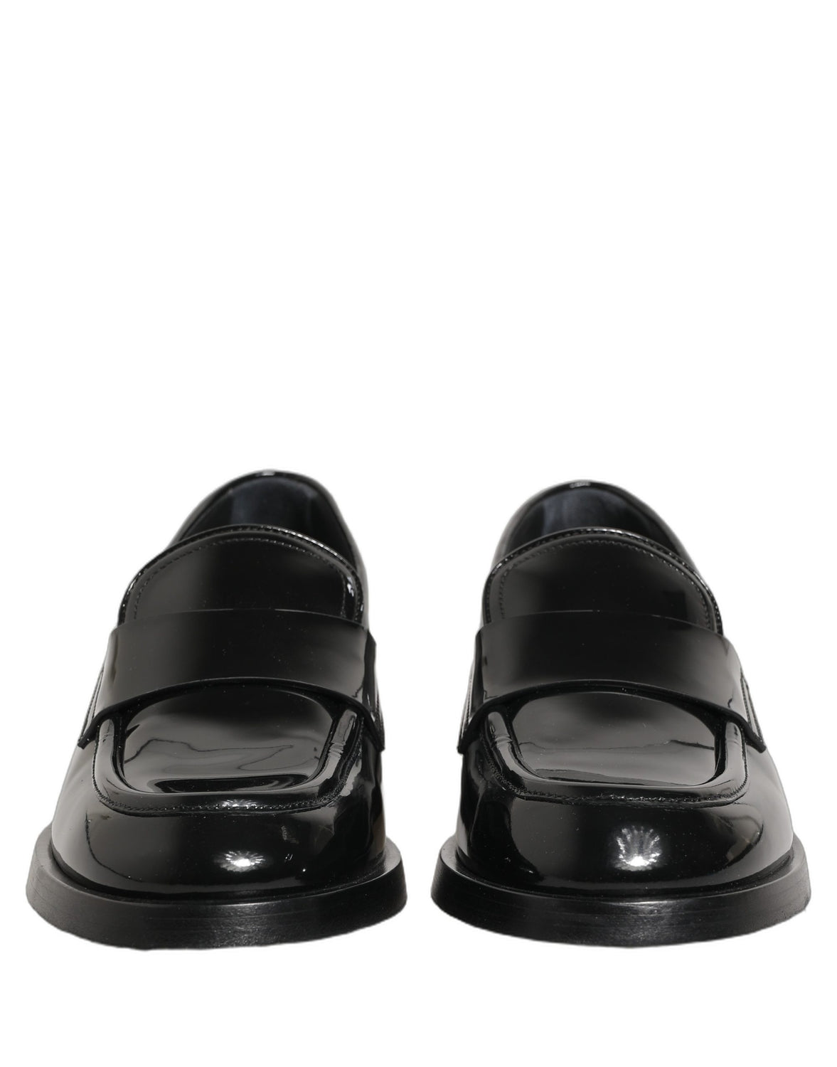 Black Leather Formal Men Dress Loafers Shoes