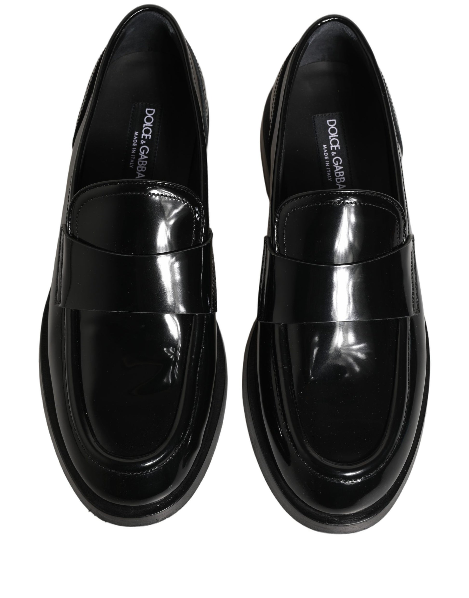 Black Leather Formal Men Dress Loafers Shoes