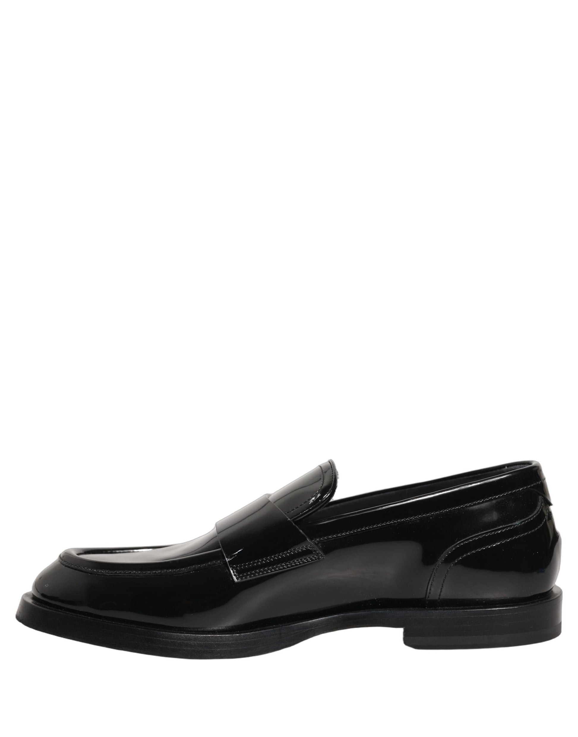 Black Leather Formal Men Dress Loafers Shoes
