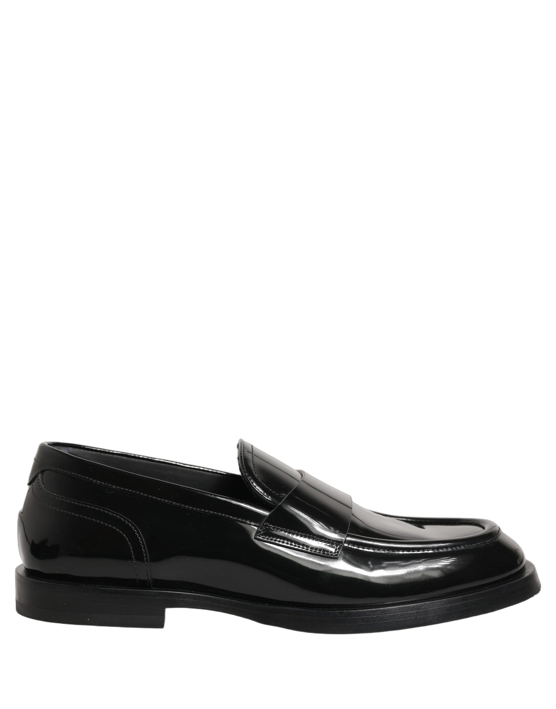 Black Leather Formal Men Dress Loafers Shoes