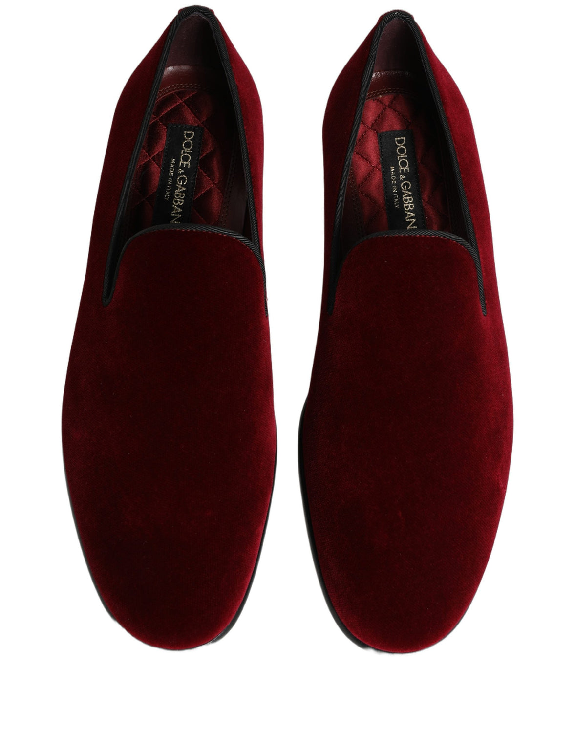 Maroon Velvet Slip On Dress Loafers Shoes