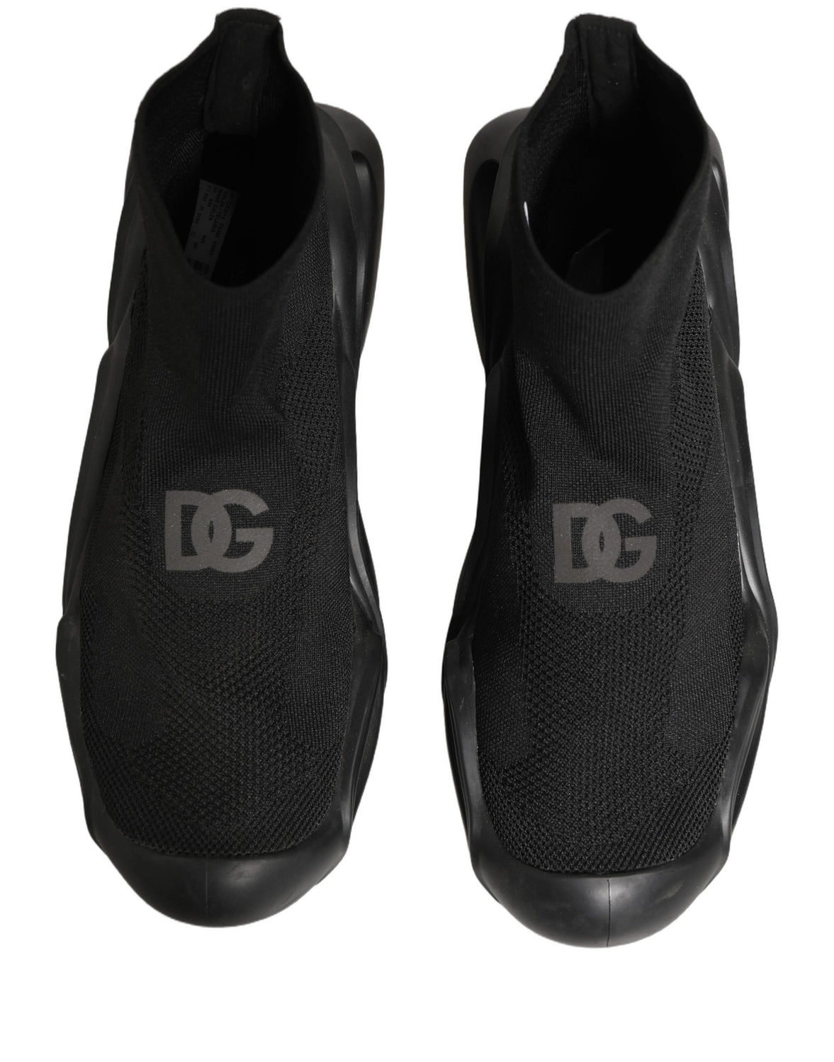 Black Slip On Wave Socks Men Sneakers Shoes