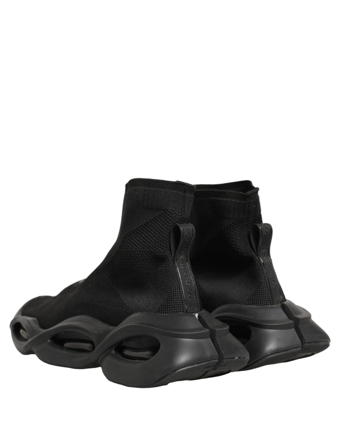Black Slip On Wave Socks Men Sneakers Shoes