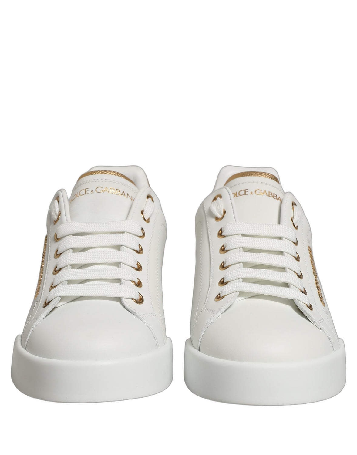 White Gold Embellished Low Top Sneakers Shoes