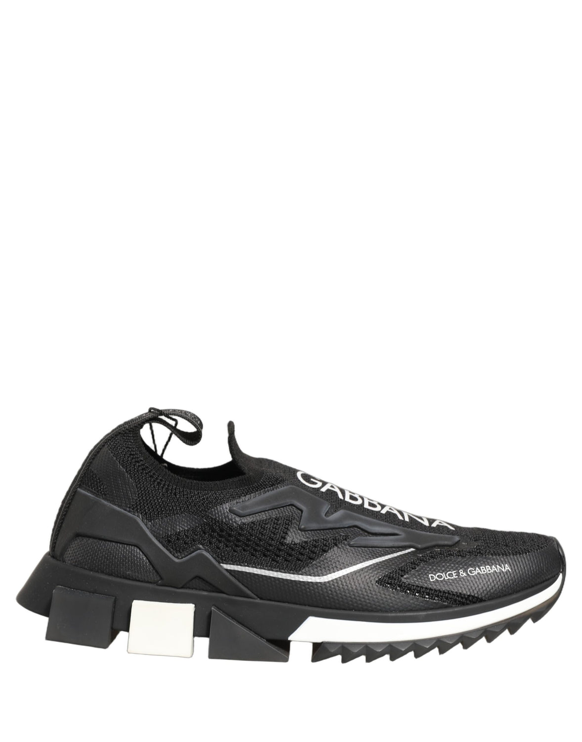 Black White Sorrento Slip-On Logo Sneakers Shoes