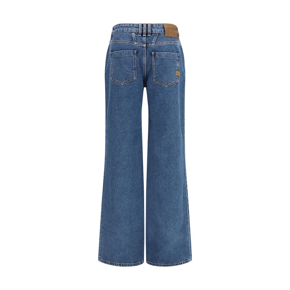 Blue Cotton Jeans Denim