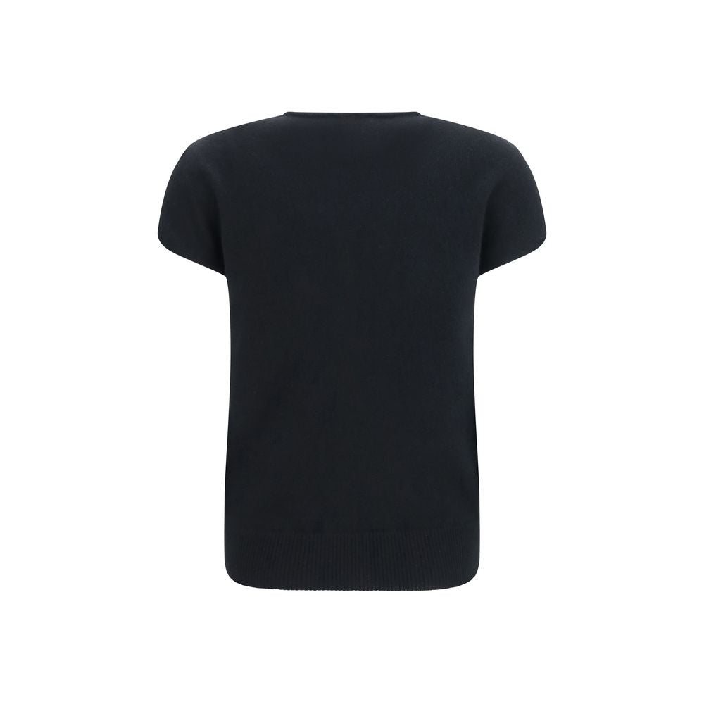 Black Wool Oves Aries Sleeveles Sweater