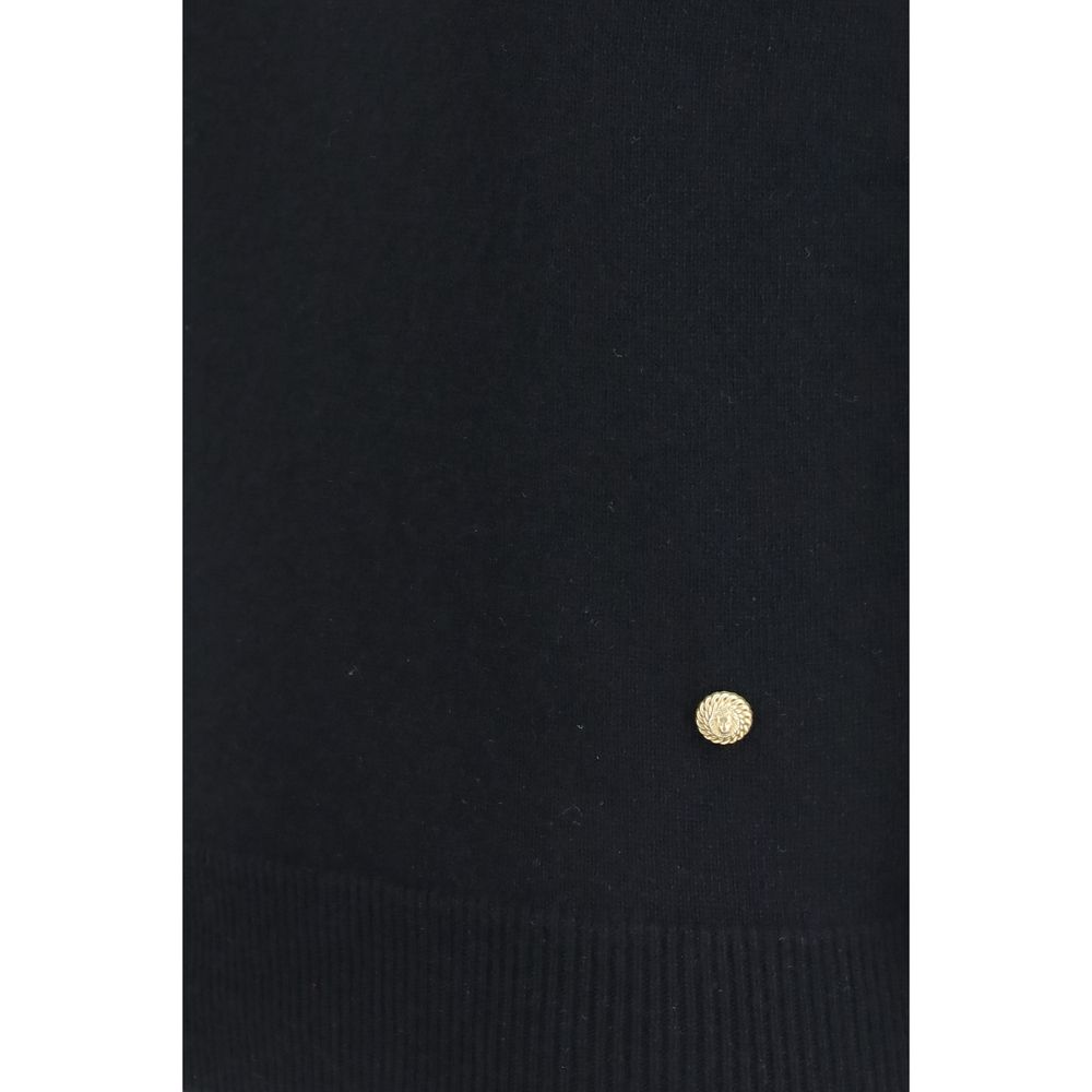 Black Wool Oves Aries Sleeveles Sweater