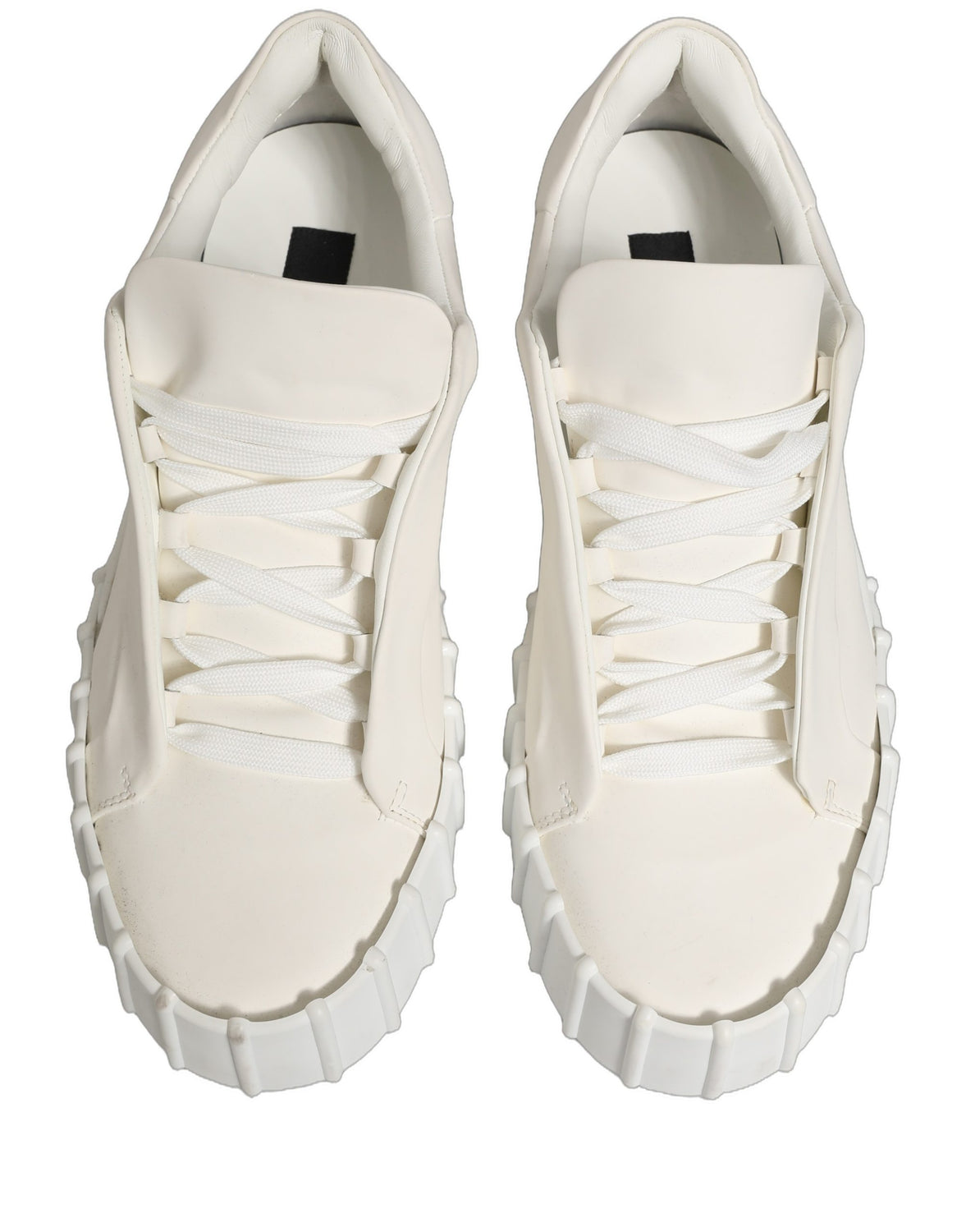 White Leather Low Top Lace Up Sneakers Shoes