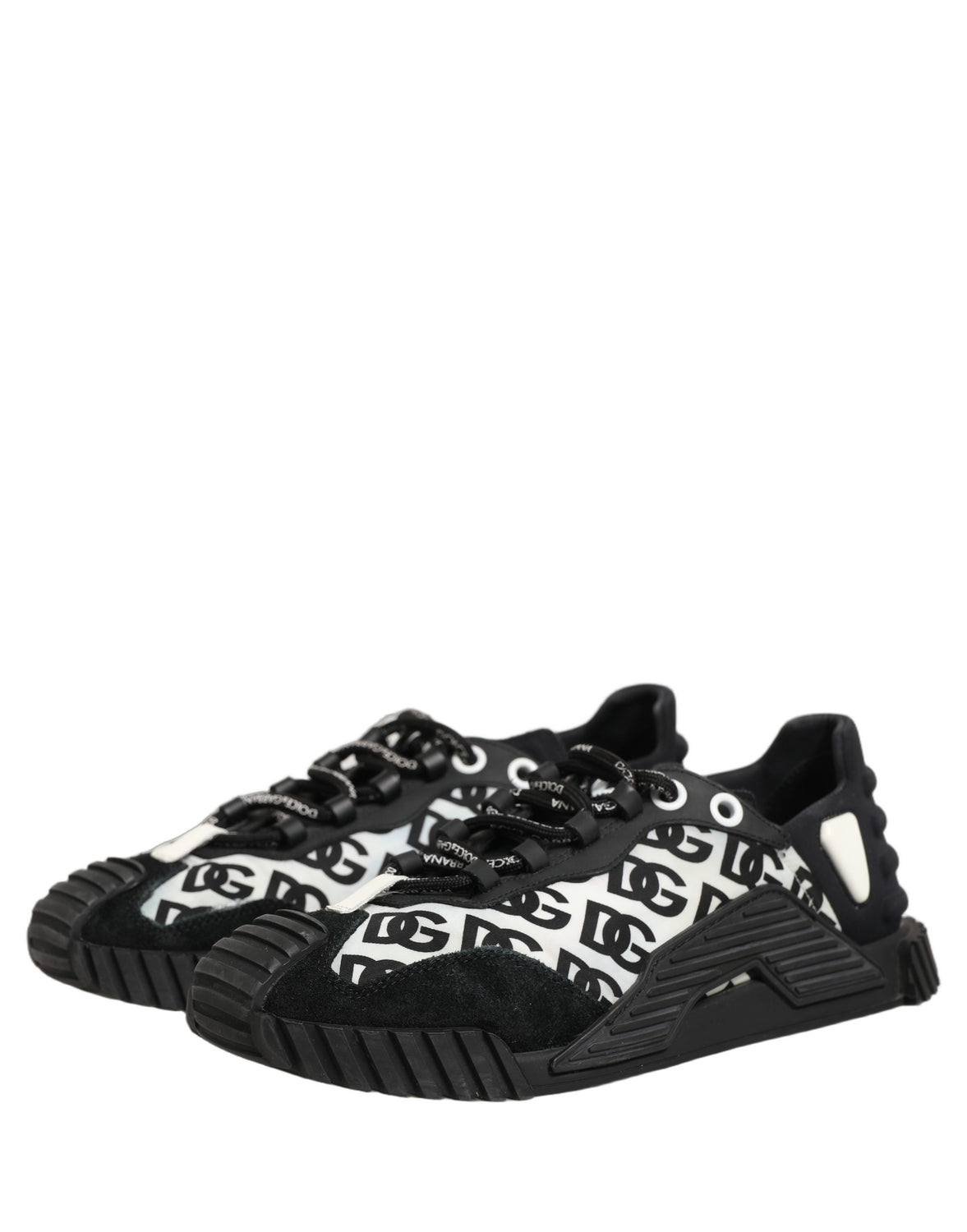 Black Logo Lace Up Low Top NS1 Men Sneakers Shoes