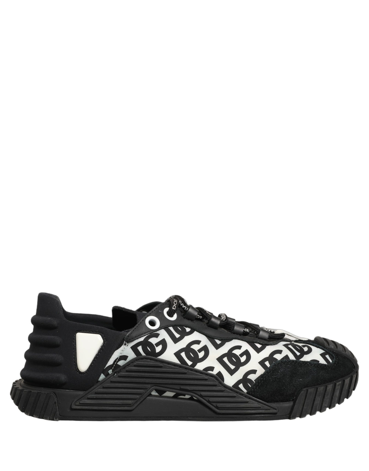 Black Logo Lace Up Low Top NS1 Men Sneakers Shoes