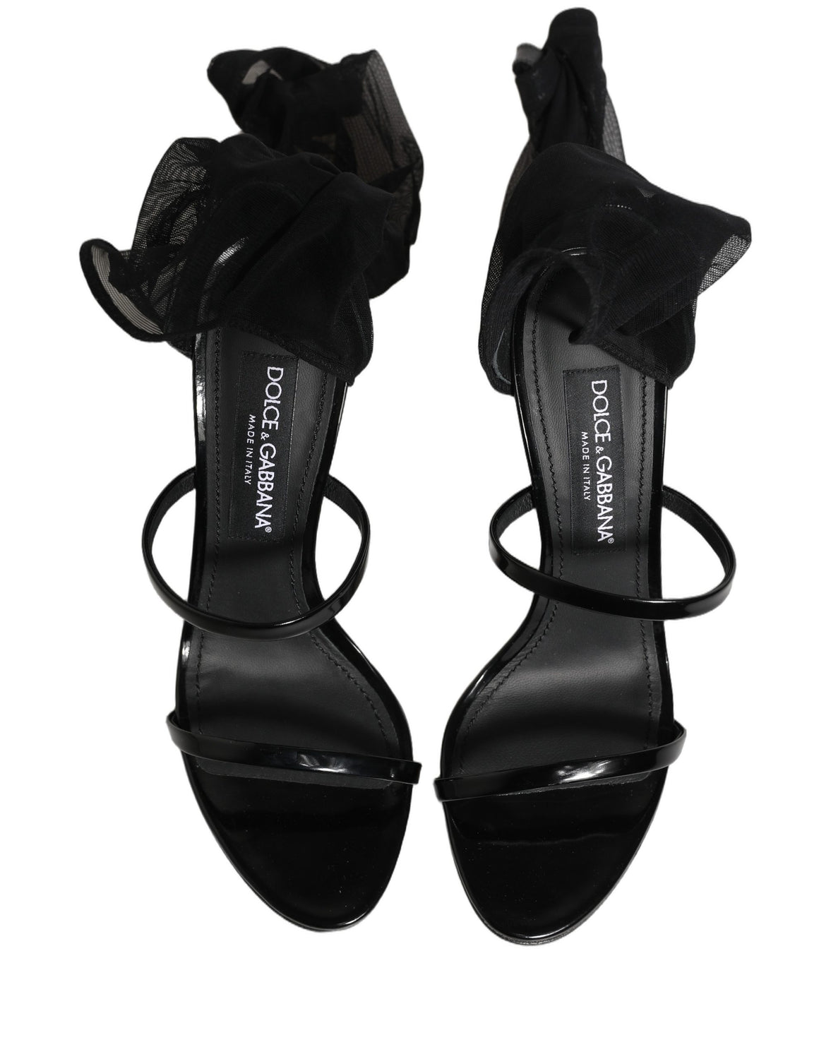 Black Stiletto Sandals Socks High Boots Shoes