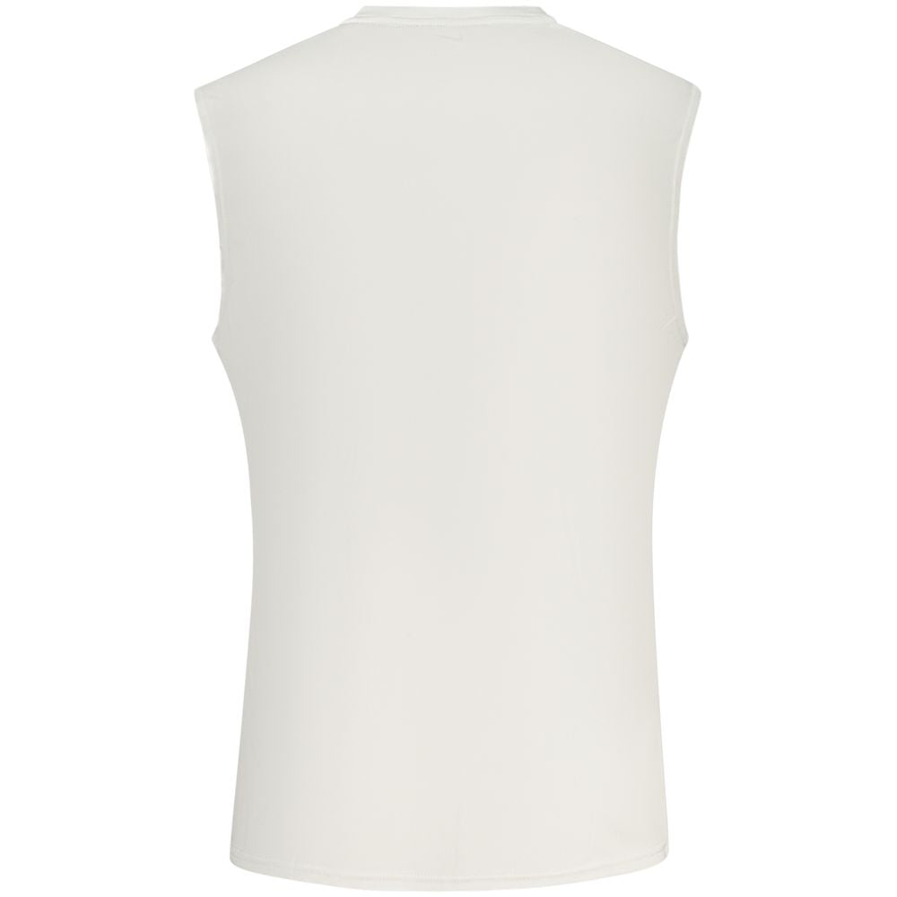 White Polyester Men's Tank