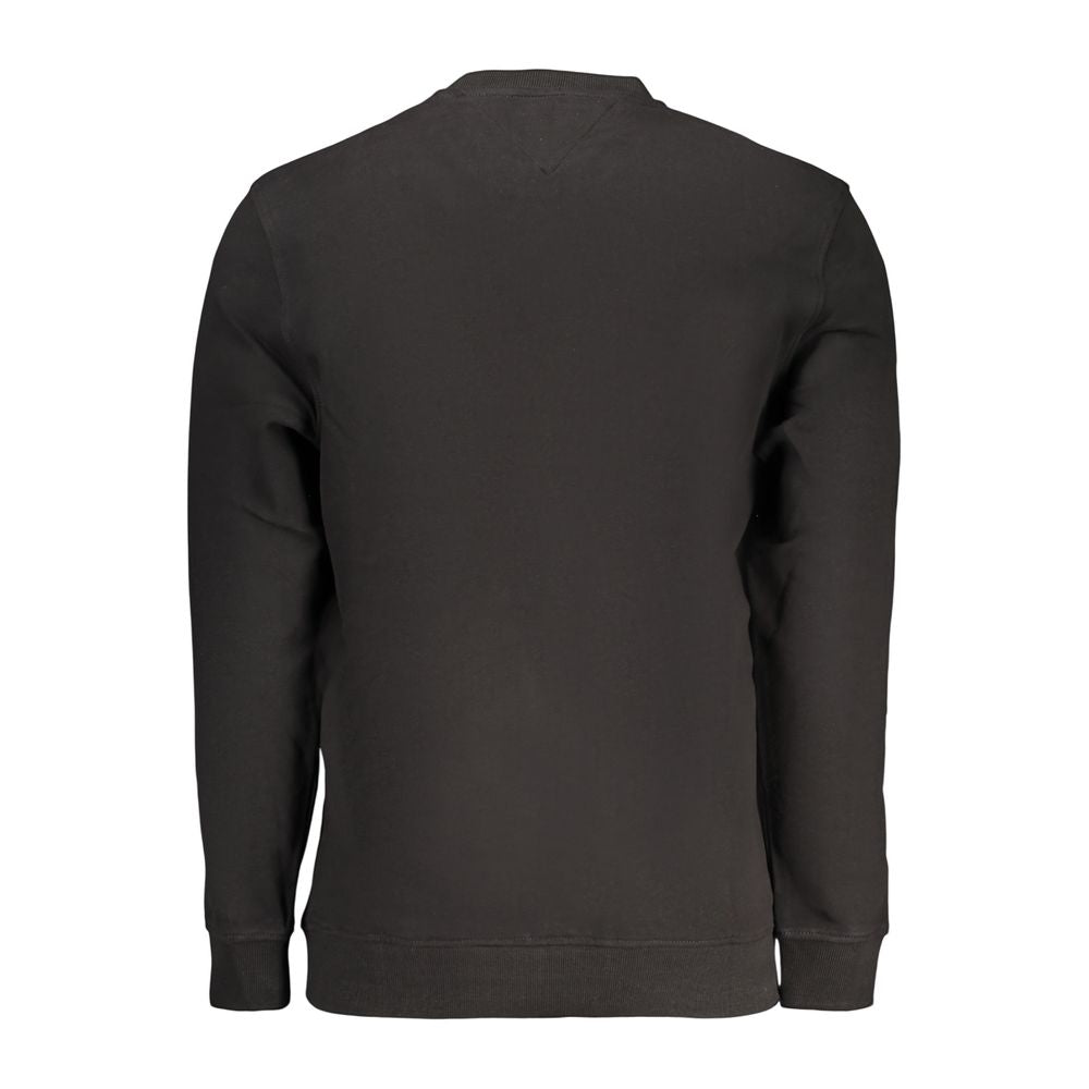 Black Cotton Men's Sweatshirt