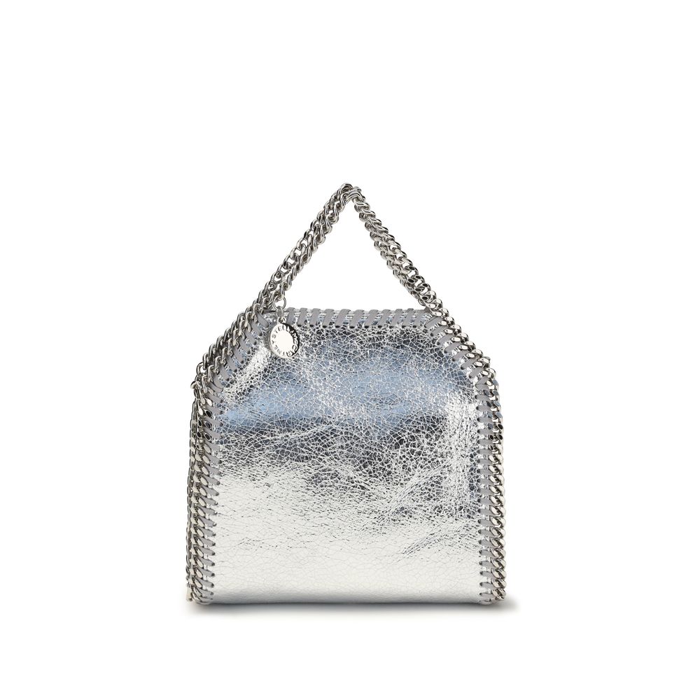 Silver Polyester Handbag
