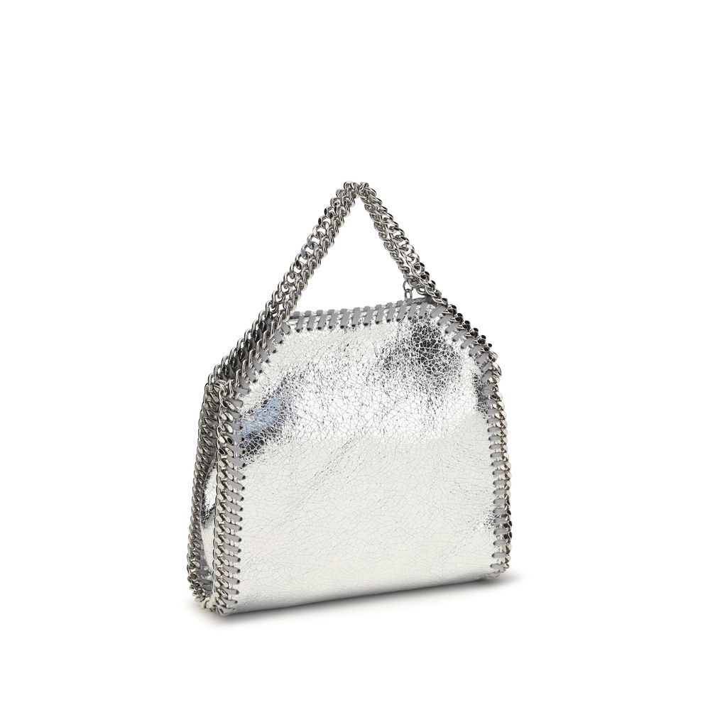 Silver Polyester Handbag