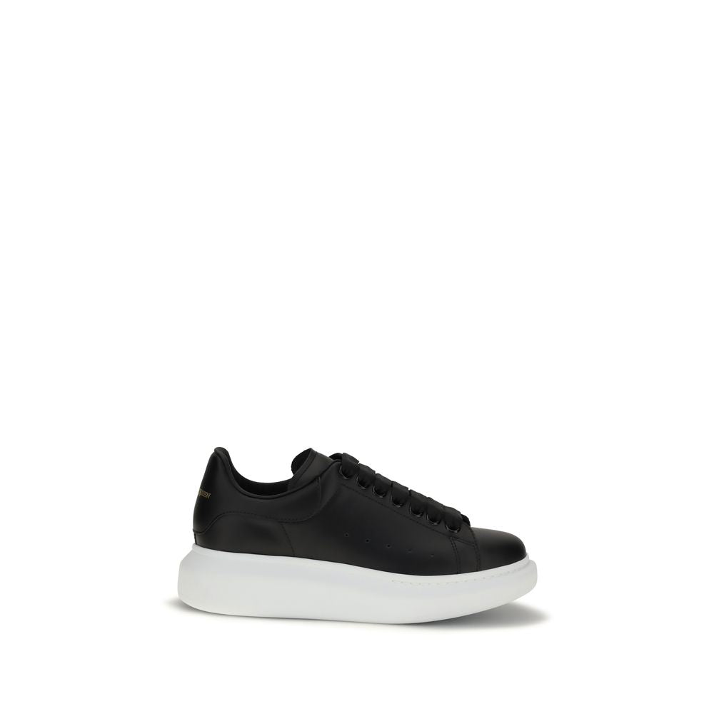 Black Calf Leather Bos Taurus Platform Sneakers