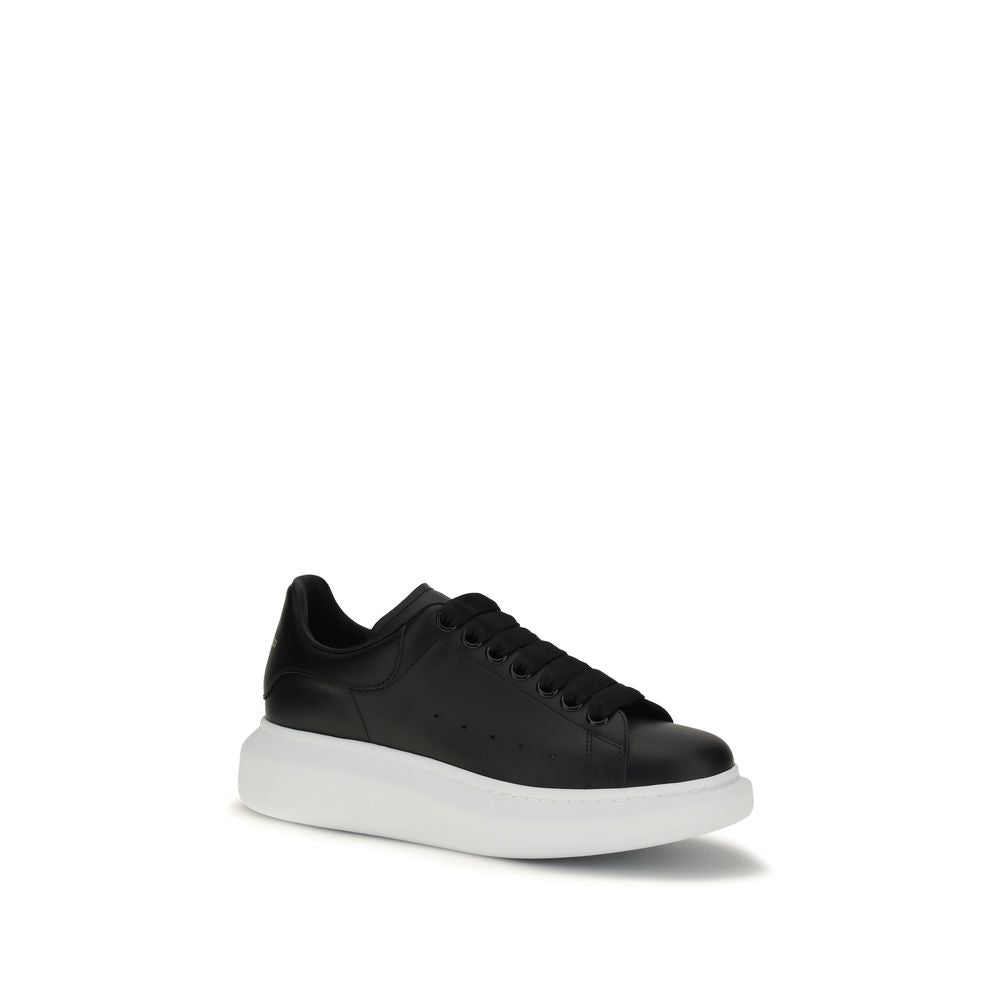 Black Calf Leather Bos Taurus Platform Sneakers