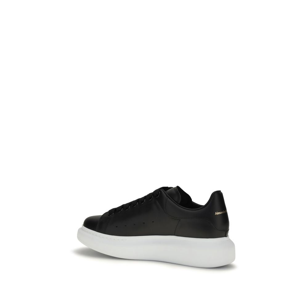 Black Calf Leather Bos Taurus Platform Sneakers
