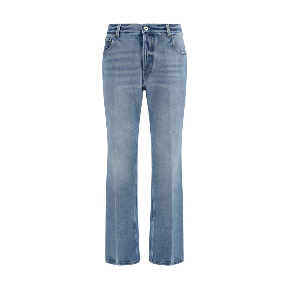 Blue Cotton Relaxed Fit Jeans