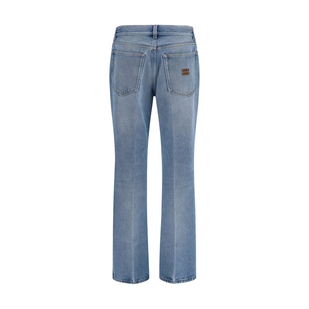 Blue Cotton Relaxed Fit Jeans