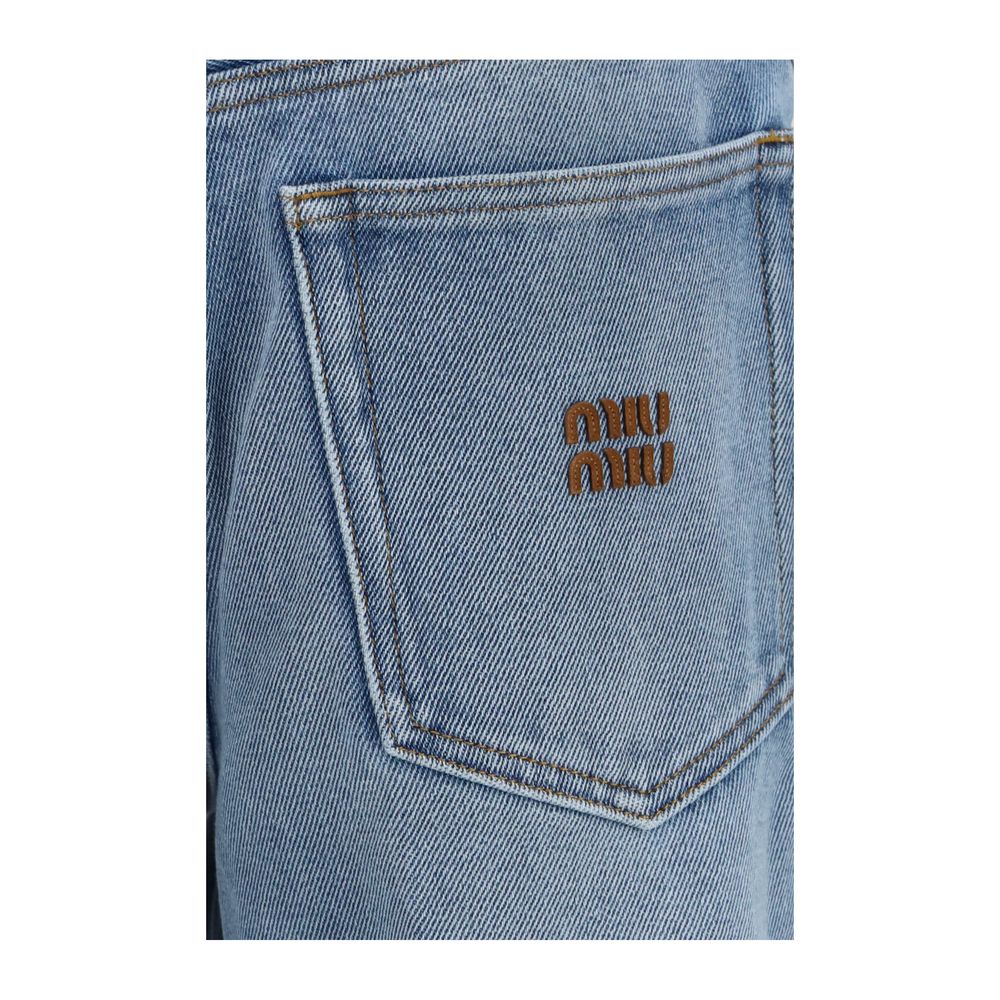 Blue Cotton Relaxed Fit Jeans