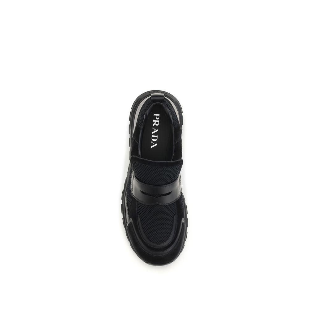 Black Calf Leather Bos Taurus Athletic Sneakers