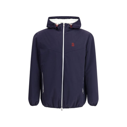 Blue Polyamide Shell Jacket
