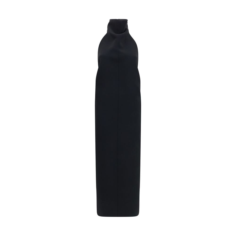 Black Polyester Cocktail Dress