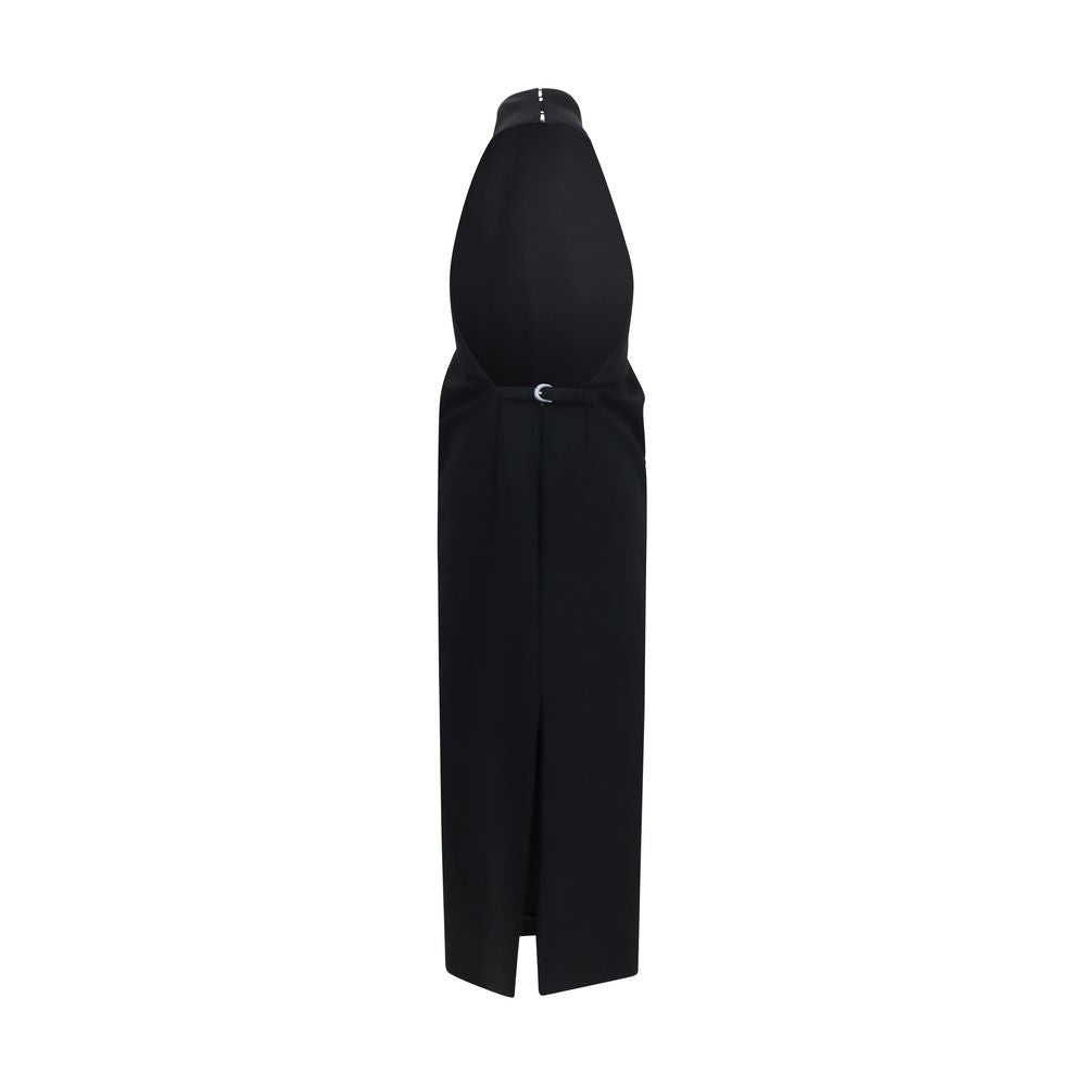 Black Polyester Cocktail Dress