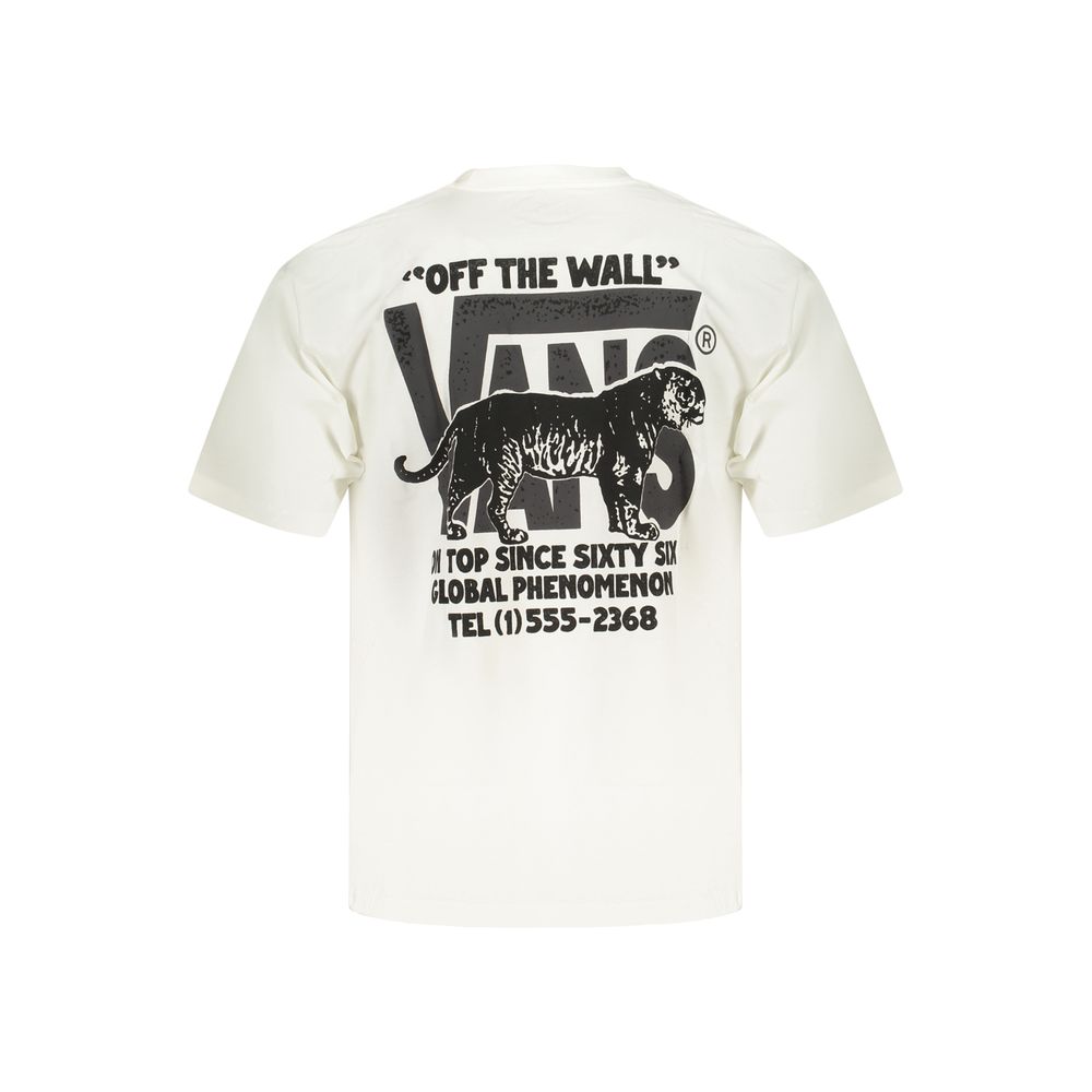 White Cotton Men's T-Shirt