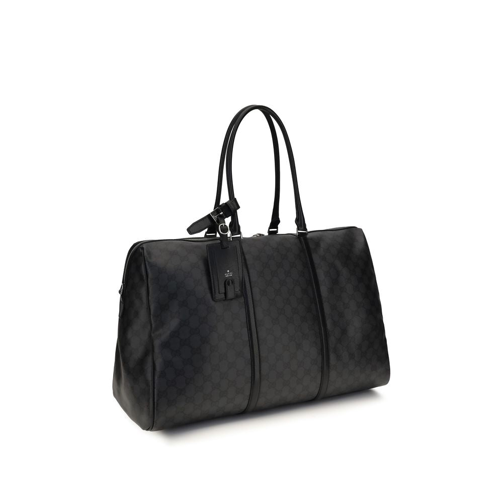 Black Fabric Shoulder Bag