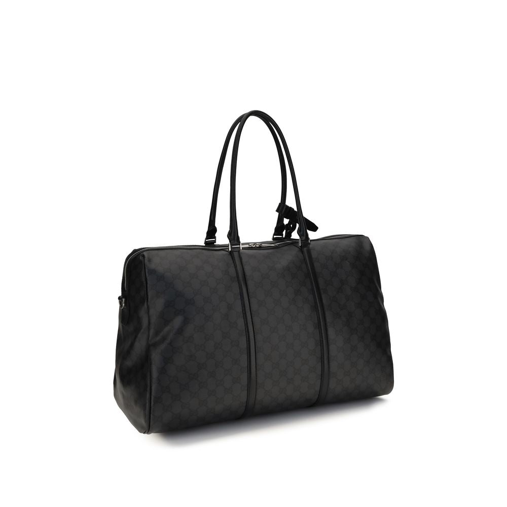 Black Fabric Shoulder Bag