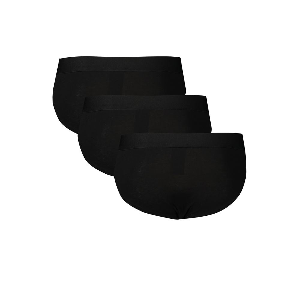 Black Polyester Men's Underwear