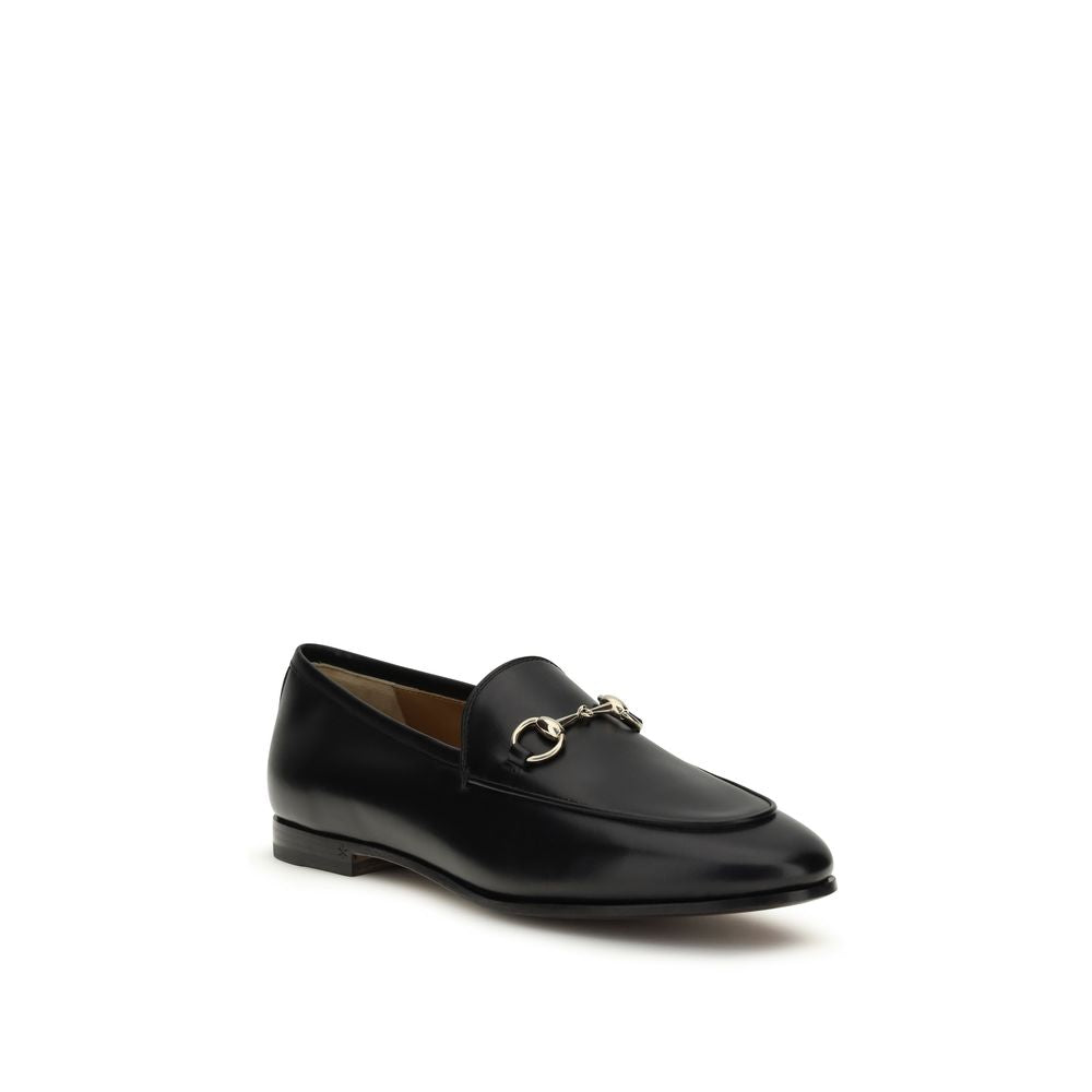 Black Calf Leather Bos Taurus Slip-On Loafers