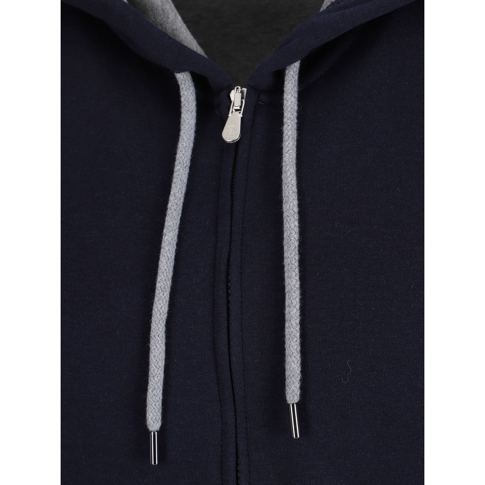 Blue Cotton Sweatshirt