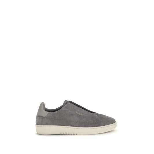 Gray Calf Leather Bos Taurus Low Top Sneakers